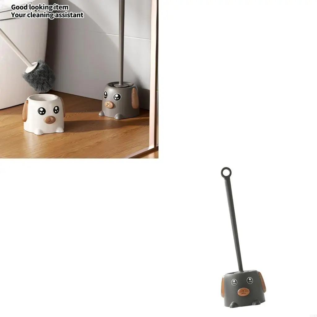 مجموعة فرشاة المرحاض القوية، مقبض غير قابل للتآكل، ترقيات شعيرات متوسطة الصلابة