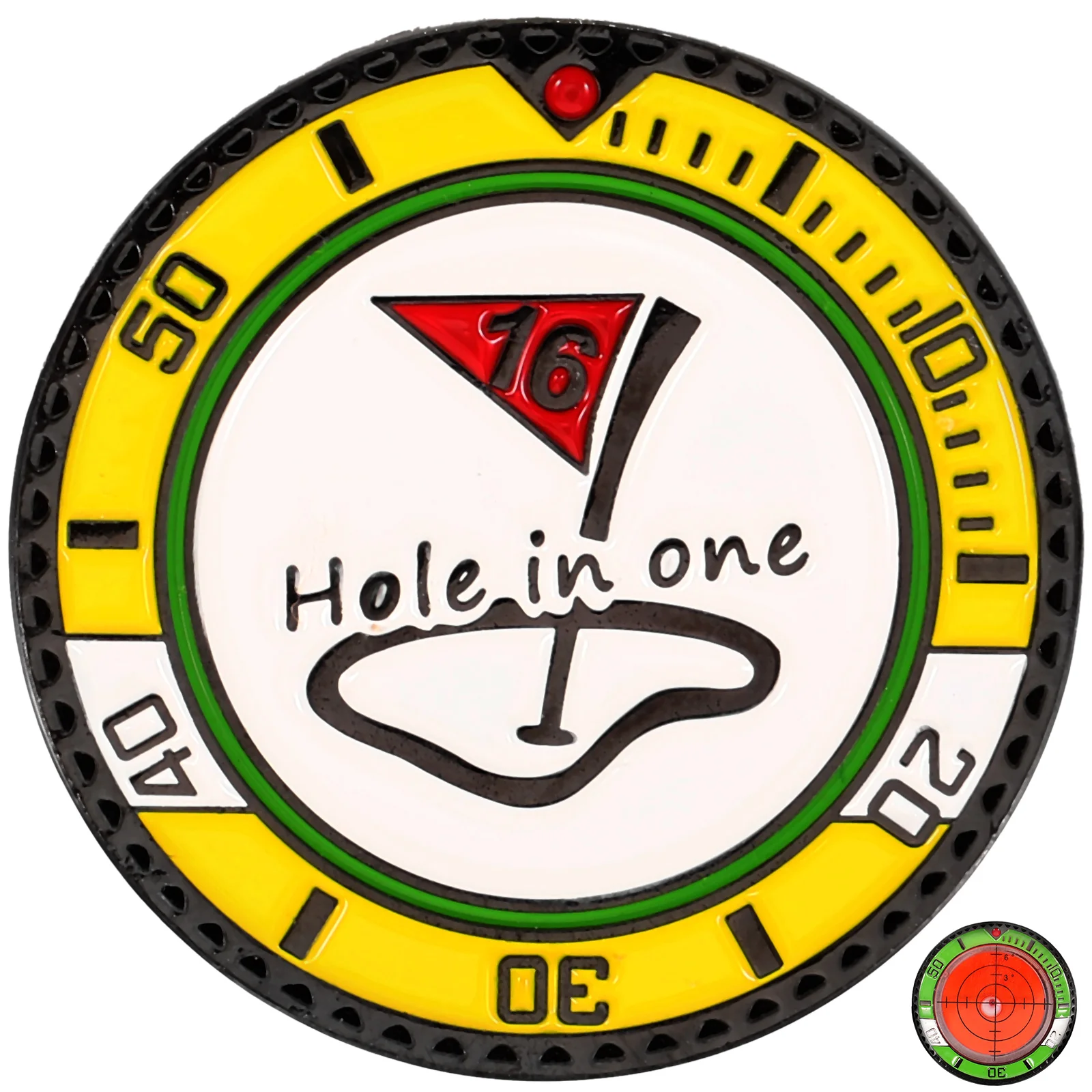 

Golf Mark Level Ball Marker Green Orange ABS Plastic Durable Wear Resistant Long Lasting Gifts for Golfers Men Women Golf