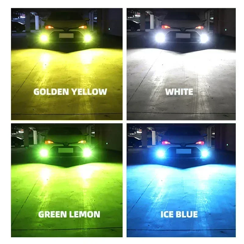 2pcs Car LED Front Fog Lights Bulbs Dual Colors Switchback For Toyota COROLLA Verso E120 E130 2002 2003 2004 2005 2006 2007 2008