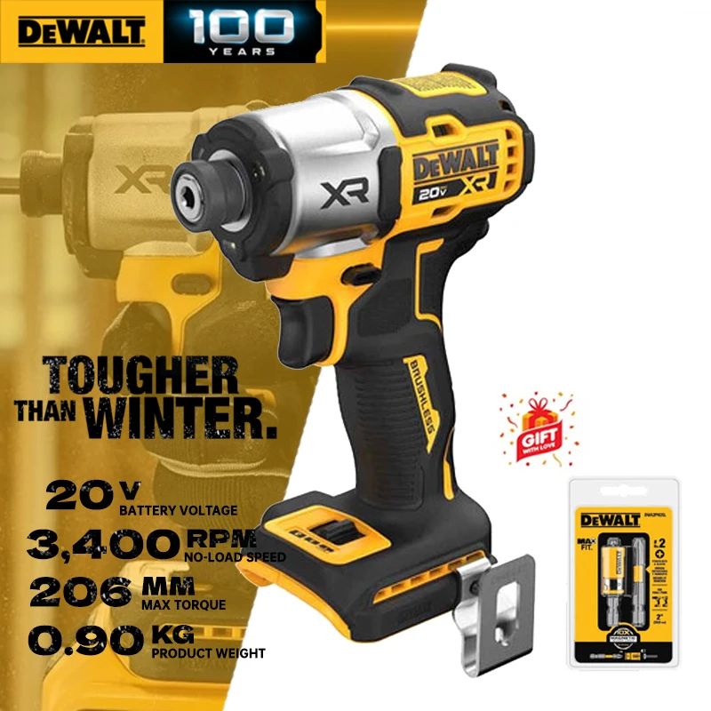 dewalt dcf845n 20v max polegada motorista de impacto sem fio com dwa2ph2sl drive parafuso de grande diametro dewalt ferramentas eletricas dcf845 01