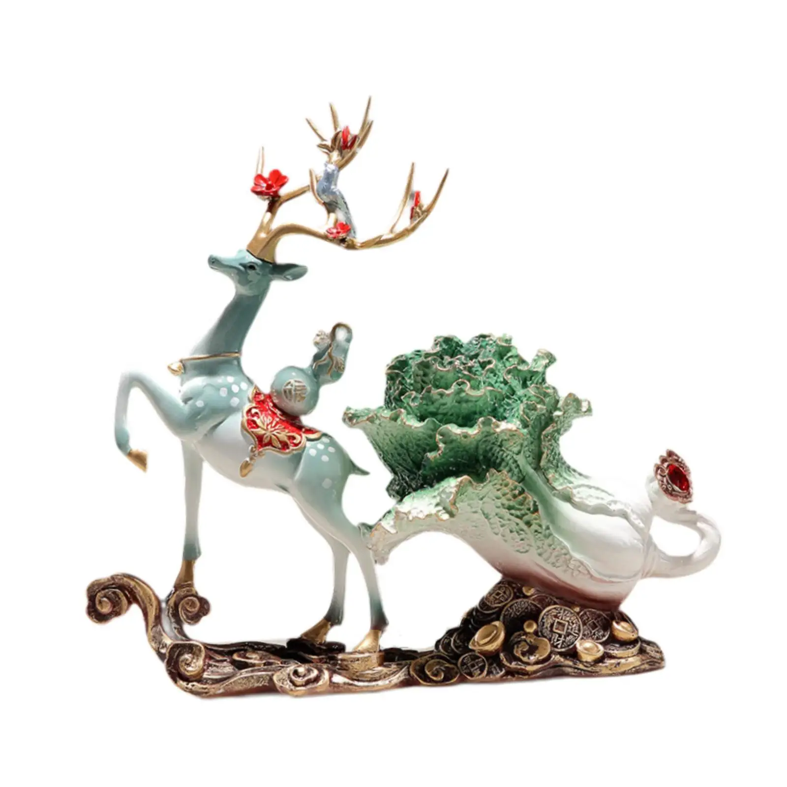 

Deer Statue Reindeer Desktop Ornament for Office Entrance Table Centerpiece