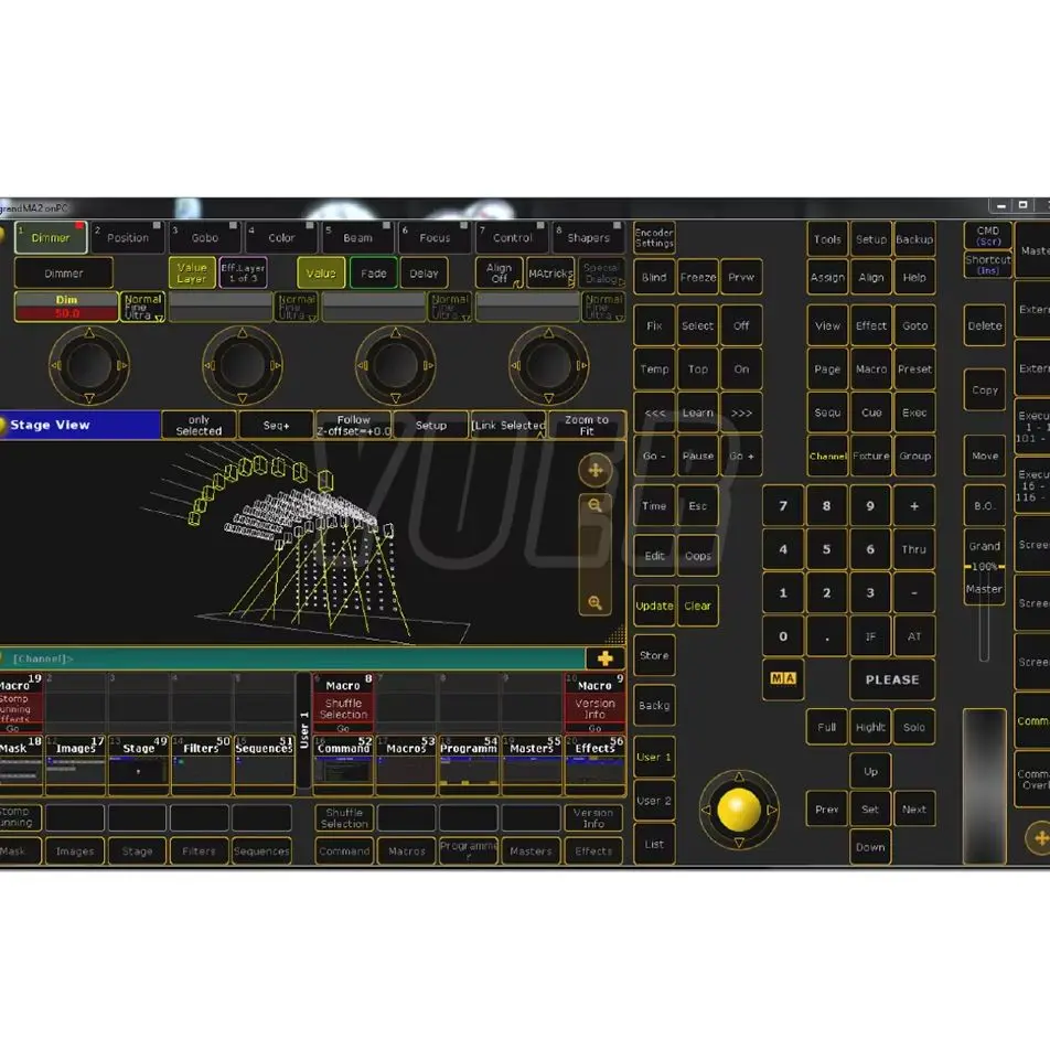 Mini Command Wing Lighting Controller MA2 Version Software Stage Party On PC DMX Console Dj Disco Wedding Lights USB Power