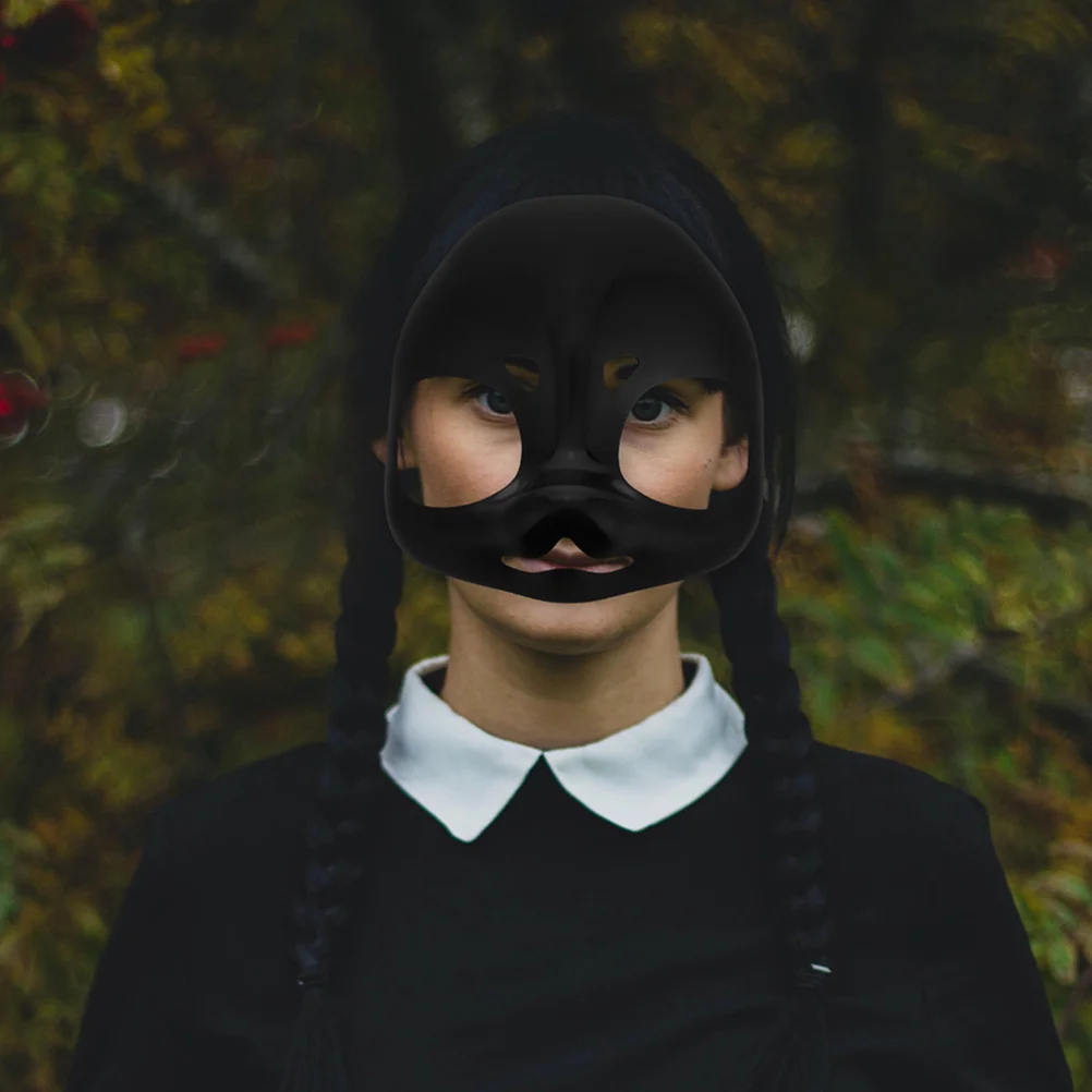 2pcs Base Skull Design Plastic Cosplay Diy Unpainted Animal Face For Halloween Masquerade Party Lightweight Durable Comfortable