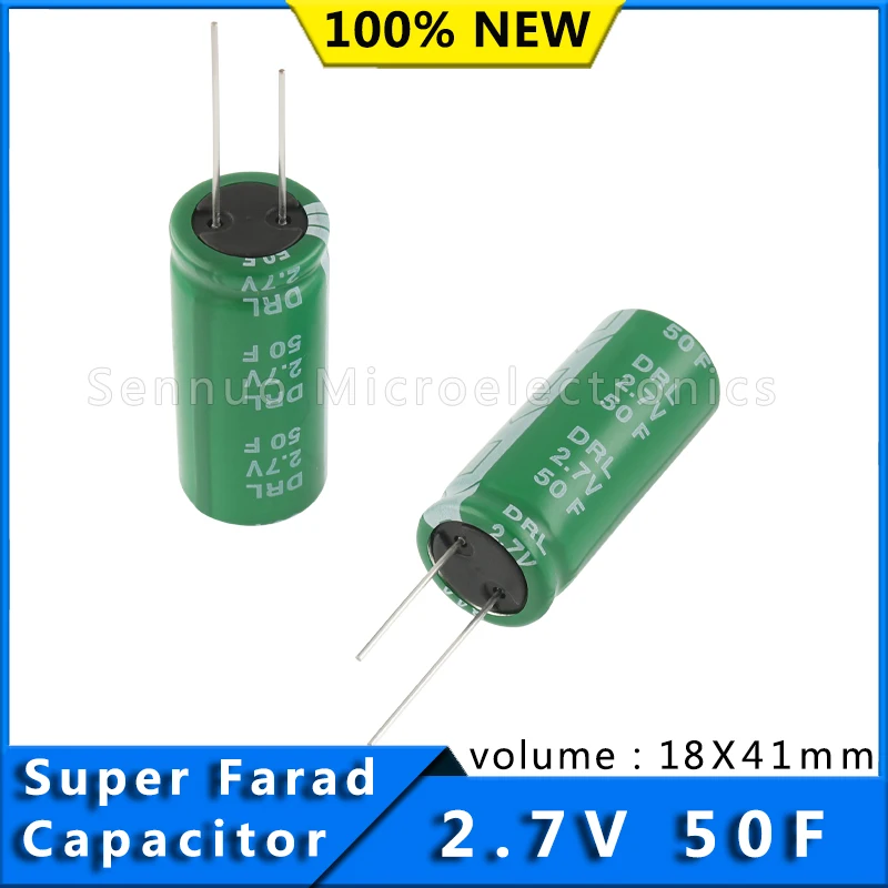 

5Pcs 2.7V50F New and original Super Capacitor 2.7V 50F Farad Capacitor ,greenSupercapacitor