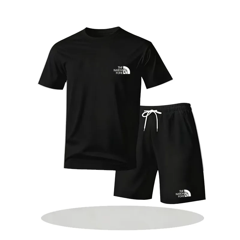 Summer Fashion Casual Brand Men's Sportswear Breathable Quick-drying Shirt, Shorts, Two-piece Set Of New Tennis Training Clothes - view 5