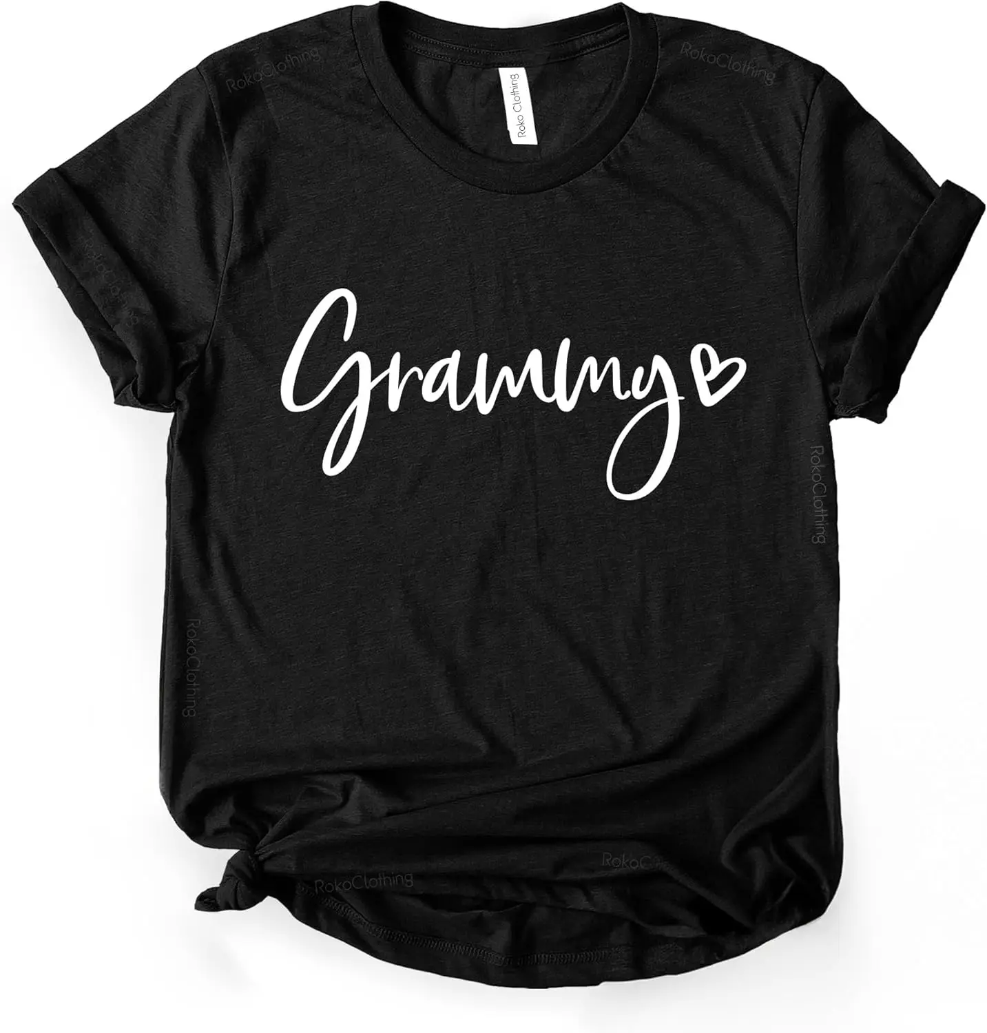 

ROKO CLOTHING Grammy Shirts Funny Grandma Letter Printed Short Sleeve Gifts Graphic Tees for Wom