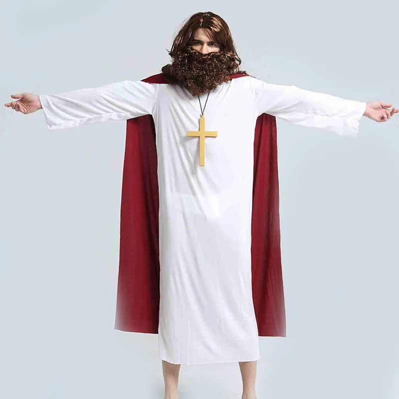 Loween jésus Costume prêtre Performance Par masquage Production chinoise 2024 printemps saisonnier dames Faion scène porter