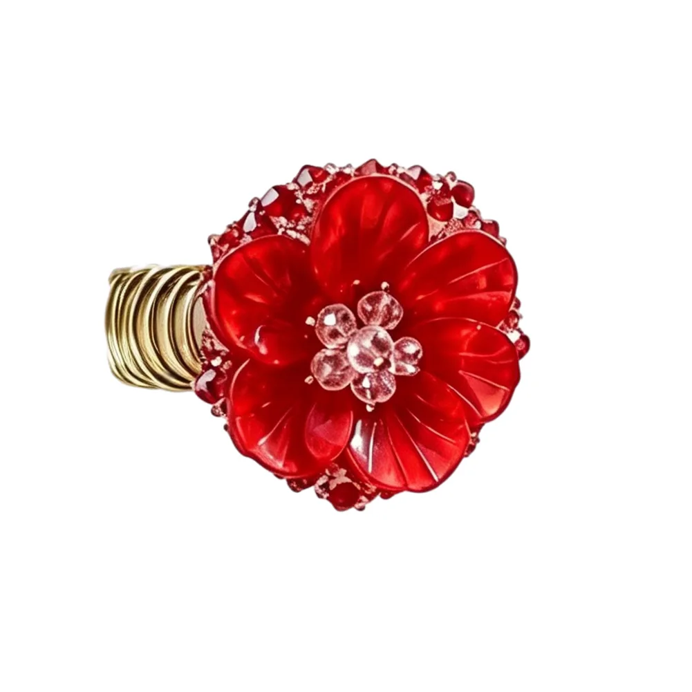 Faux Pearl Flower Curtain Tiebacks Elegant Spring Holdbacks Easy Install Window Decor Accessory For Living Room Bedroom Home