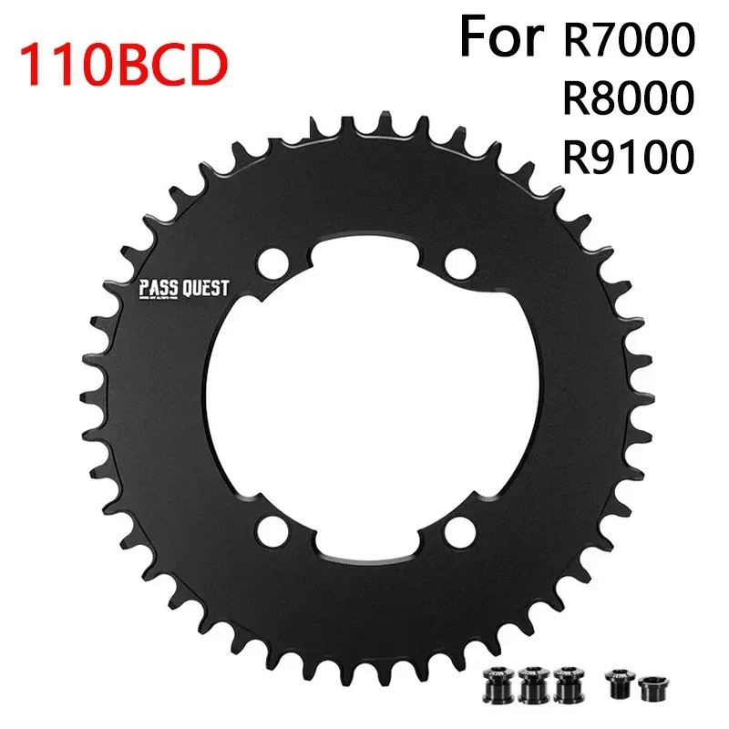 110 BCD 4 Bolt Round Chainring 36T 40T 44T 46T 48T 50T 52T 54T 56T 58T Road Bike Transmision for Shimano 105 R7000 R8000 R9100