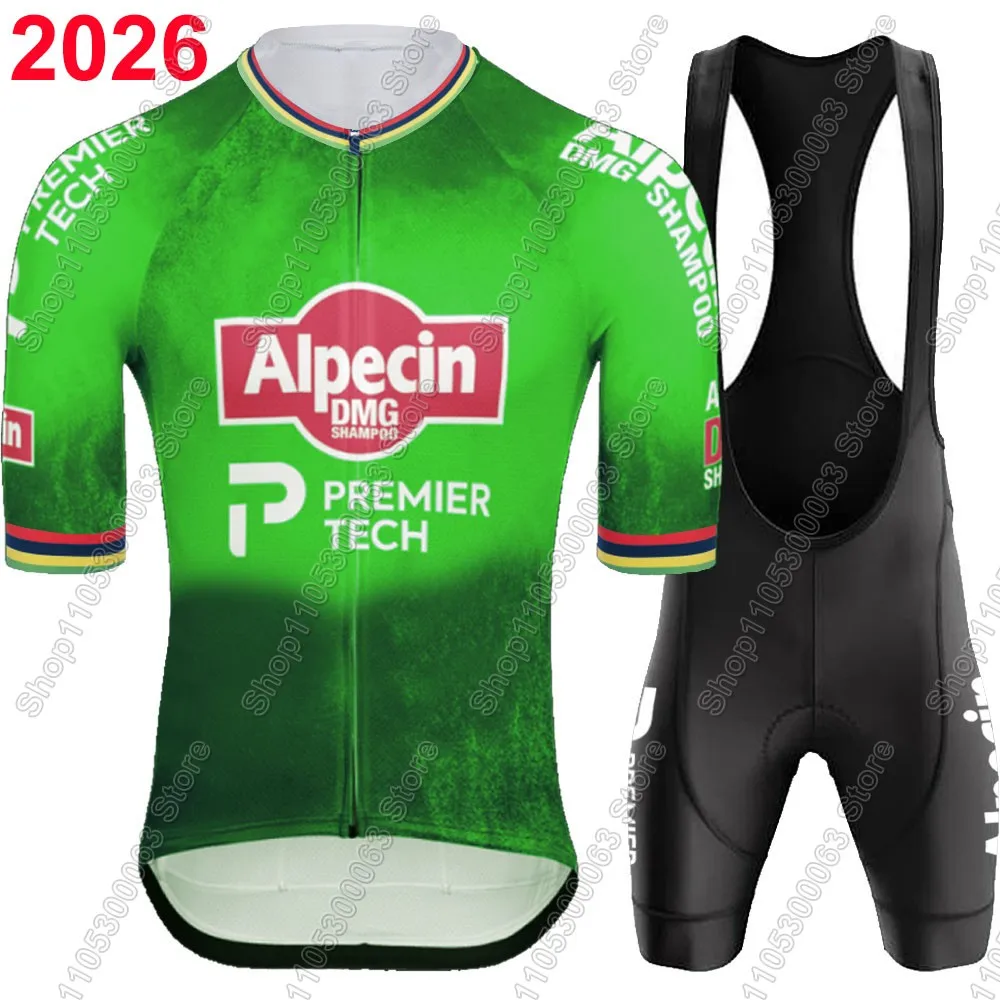 Alpecin Premier-tech 2026 Tirreno Adriatico Conjunto de maillot y pantalón corto de ciclismo para hombre MVDP-Clothing Camiseta de ciclismo de carretera de verano