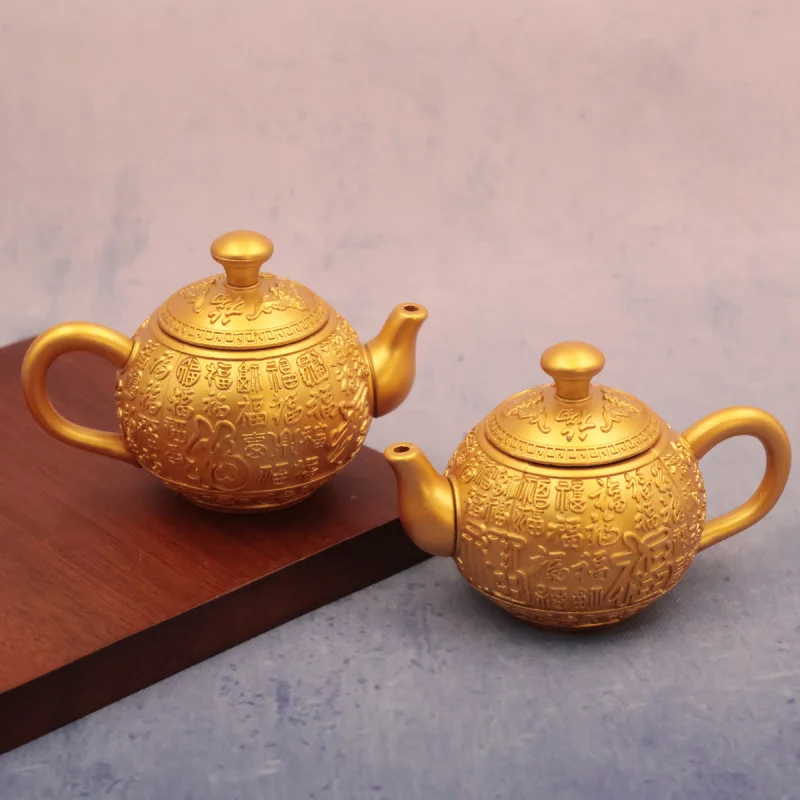 Handle Piece Home Office Creative Copperware Craft Pfaff Teapot Ornament