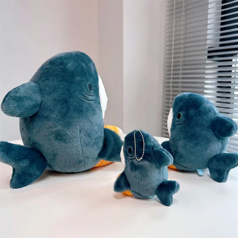 13/20/33cm Cute Shark Cat Fried Shrimp Cat Plush Doll Pendant Doll Beautiful Room Car Bag Decoration Opening Holiday Gift