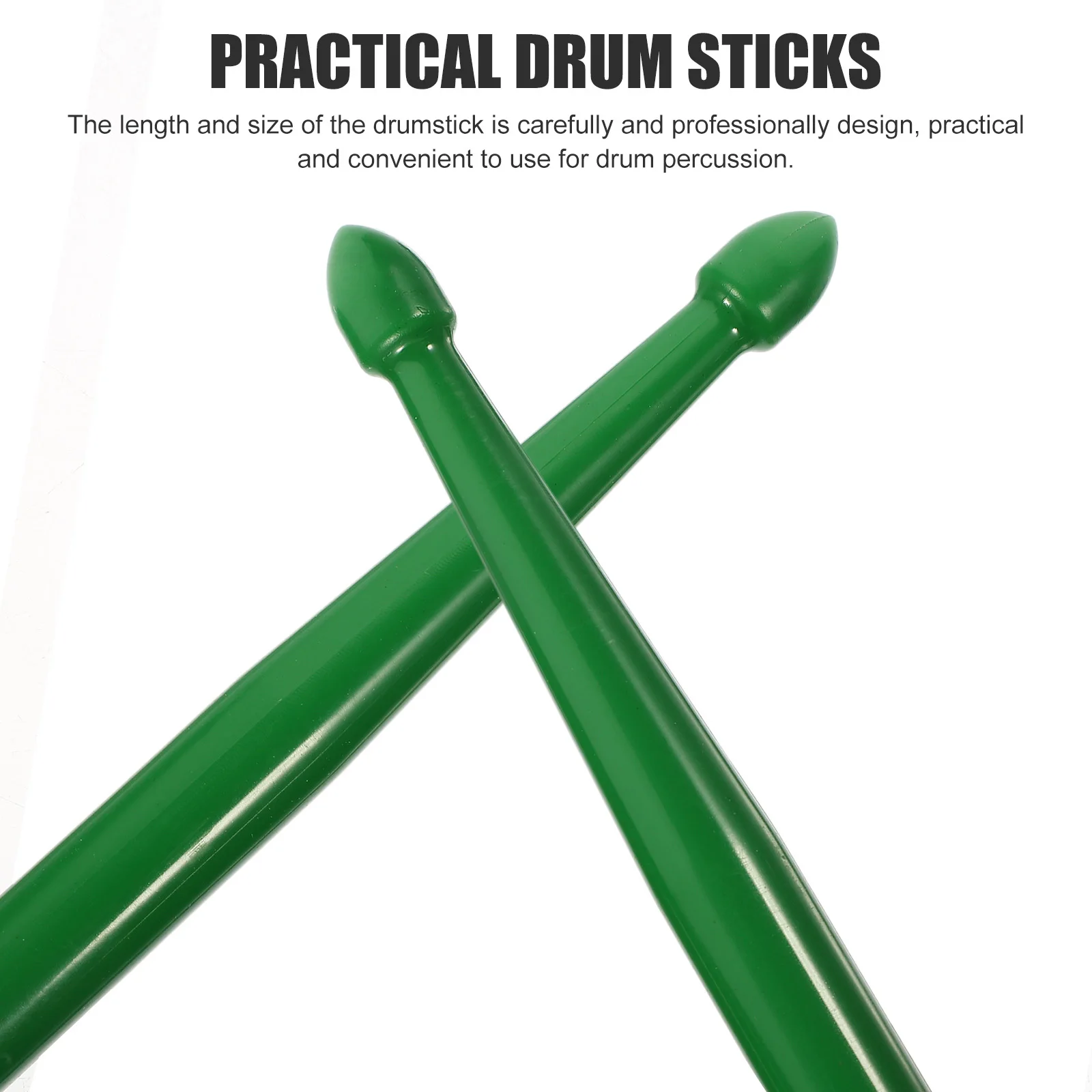 

1Pair Double-End Drumsticks Classic Professional Nylon Drum Stick Practical Versatile Percussion Drum Tool for Stage