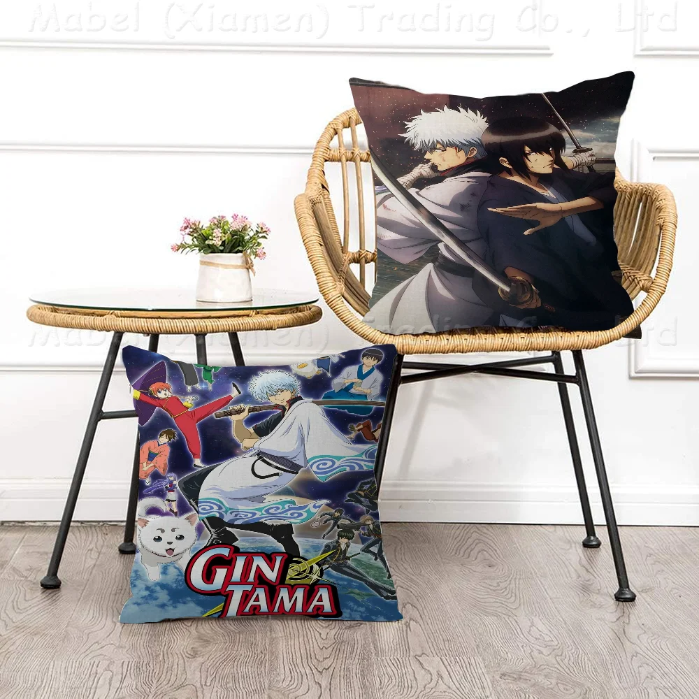 G-Gin T-Tama Pillow Gifts Home Office Furnishings Bedroom Sofa Car Cushion Cover Case 45x45cm