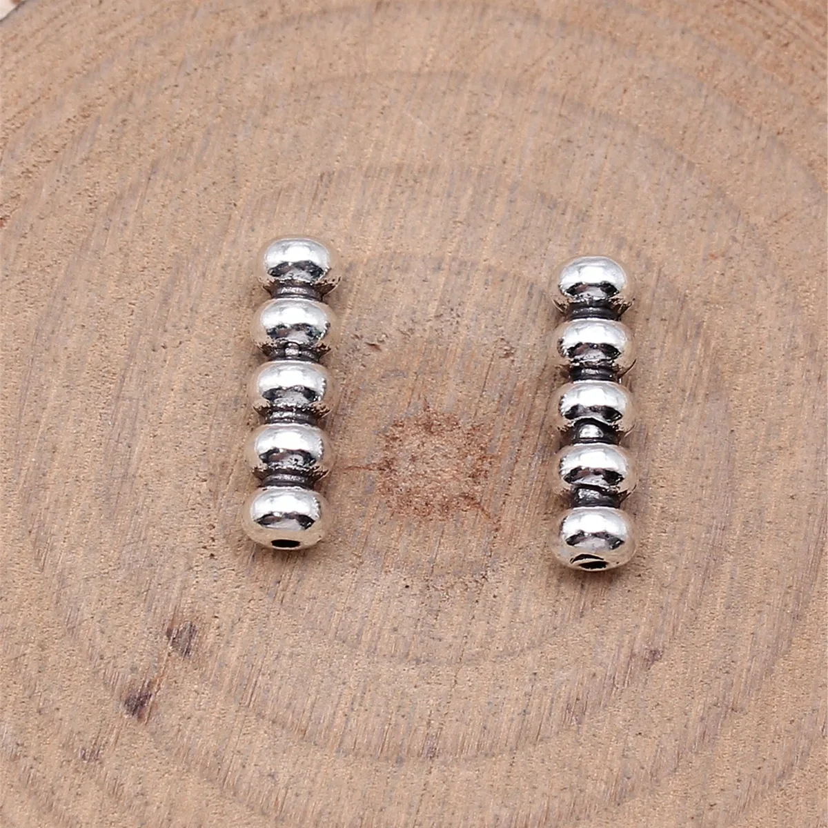 WYSIWYG 20pcs 16x4.5x4.5mm Antique Silver Color Small Hole Beads Spaced Beads For DIY Jewelry Making Handmade Jewelry Findings