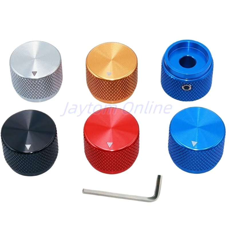 1pc 20x15.5mm Solid CNC Machined Aluminum Amplifier Control Volume Button Knob Rotary Encoder Potentiometer Volume Switch Knobs