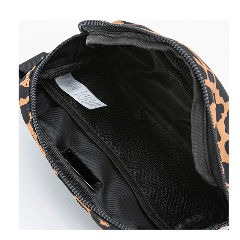 Fashion Sport Chest Bags Leopard Women Outdoor Waterproof  Waist Bag Portable Pocket Men Nylon Fanny Pack Travel Running Bag