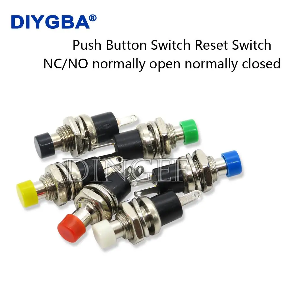 

5 шт. нормально открытый нормально закрытый мгновенный кнопочный переключатель с самовозвратом без блокировки переключатель сброса