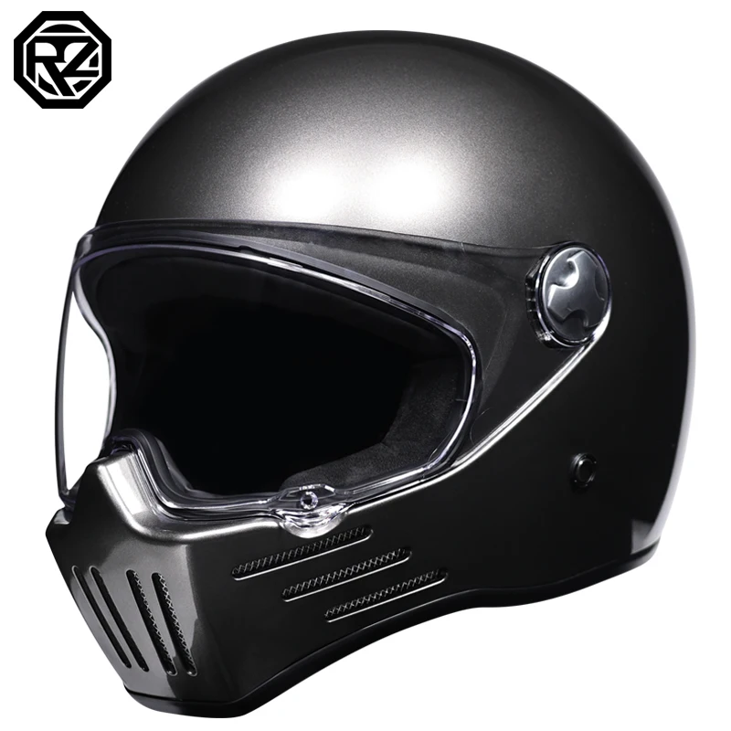 

Capacete Moto For Adults Full Face Motorycle Helmet Moto Retro Helmet Men Motorbike Riding Motocross Vintage Full Face Helmets