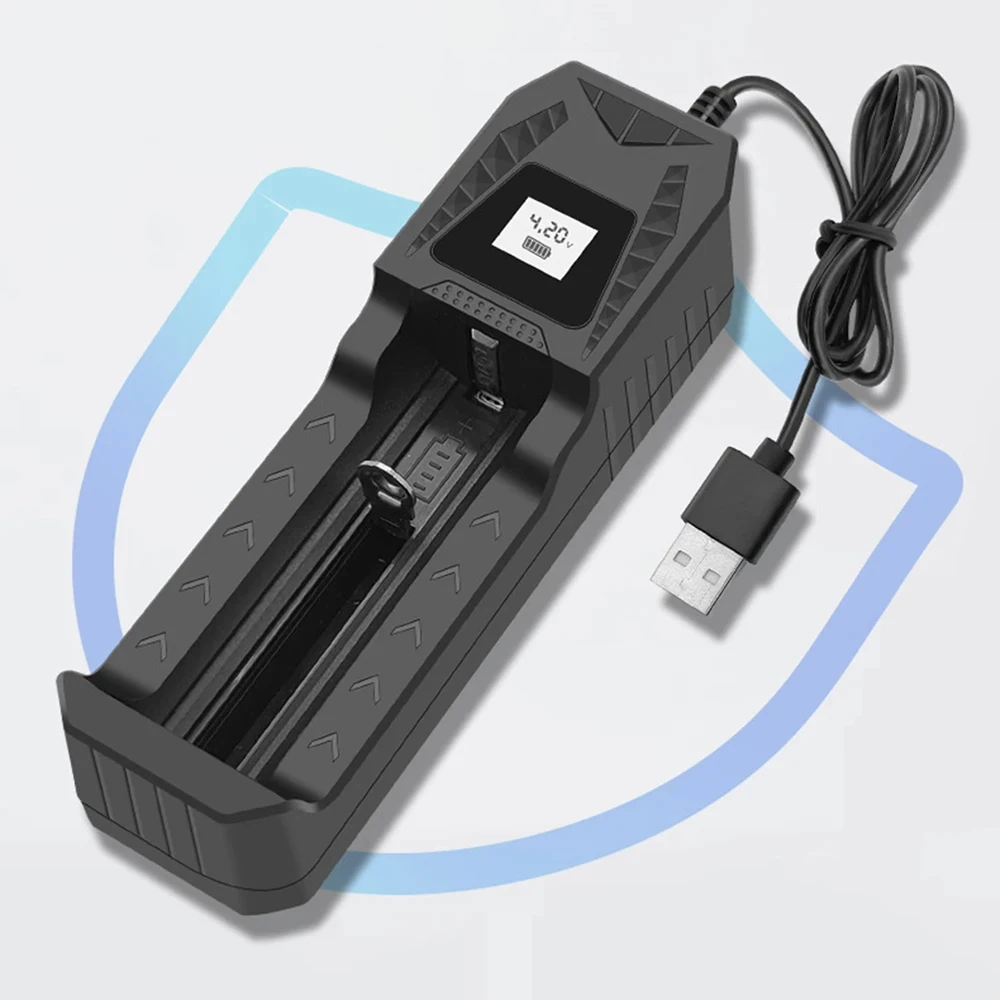 Intelligent LCD Battery Charger 1 / 2/4 Slots Dual For 18650 4.2V Rechargeable Lithium Battery For 1.2V NI-MH AA / AAA Battery