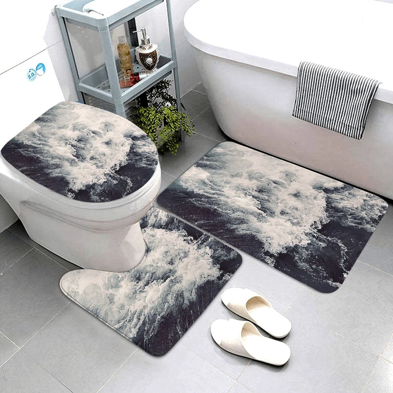 Anti-slip Bath Mat Bathroom Small Rug plant Mat Decorative Foot Mat Entrance Door Mat Kitchen Mat Bedroom Mat Bathtub toilet rug