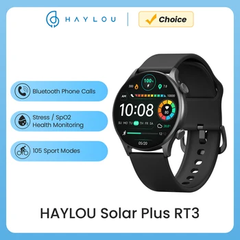 HAYLOU SUN PLUS RT3 Smart Watch 1.43" AMOLED Screen Bluetooth Phone Call Smartwatch Health Monitor IP68 Waterproof Sports Watch