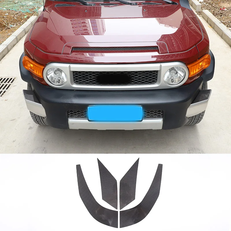 

Для Toyota FJ Cruiser 2007-2021 гг., углеродное волокно, внешняя наклейка на угловую панель для предотвращения столкновений, аксессуары для защиты автомобиля, 4 шт.