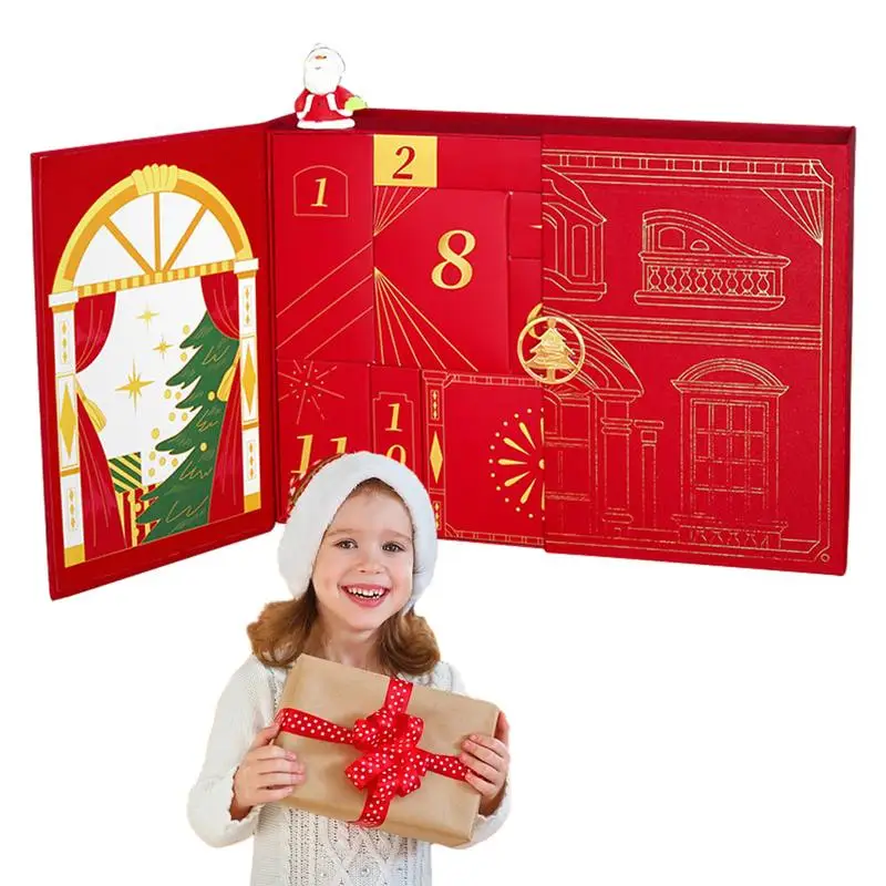 

Christmas Advent Calendar Box 12 Days Countdown Surprise Gift Boxes Filling Empty Box Packaging Box for Xmas New Year Gifts Box