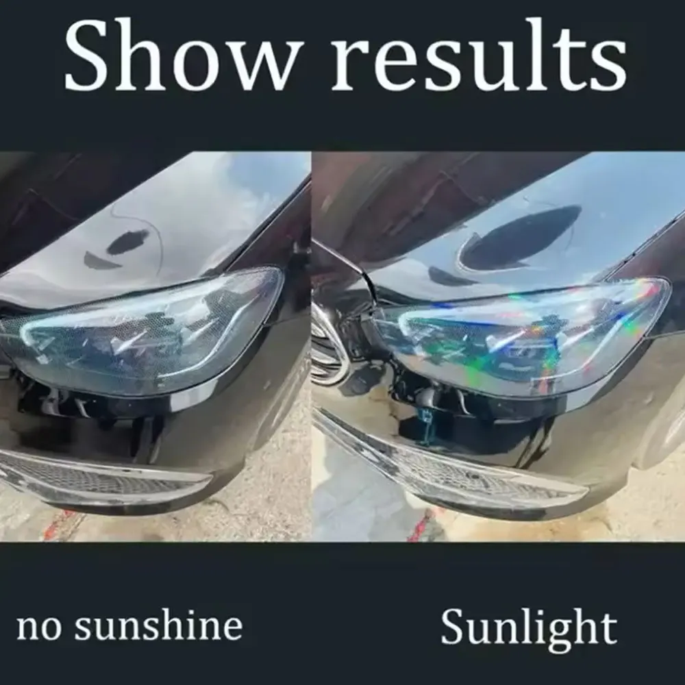 30cm x 300cm PVC Car Laser Honeycomb Headlight Taillight Vinyl Film Wrap Tint Waterproof Fog Light Taillight Honeycomb Sticker