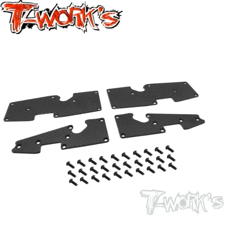 Original T works TO-181 Carbon fiber A-arm Stiffeners ( For Sworkz S350T ) Rc part