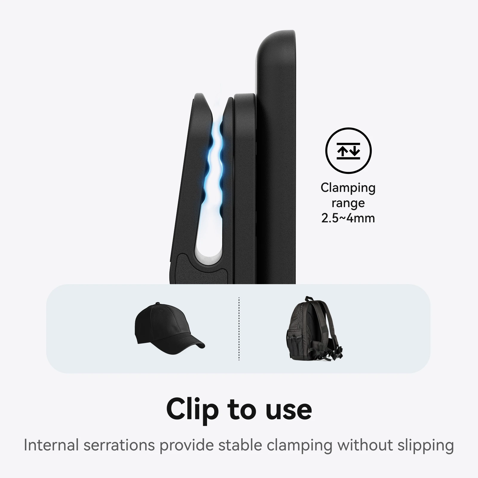 TELESIN Magnetyczna Szybkozłączka z Regulowanym Kątem Klips do Mocowania na Czapkę do DJI OSMO Nano Insta360 Go Ultra Akcesoria do Kamer Sportowych — zdjęcie produktu 6