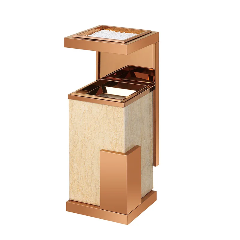 

New stainless steel indoor leather box