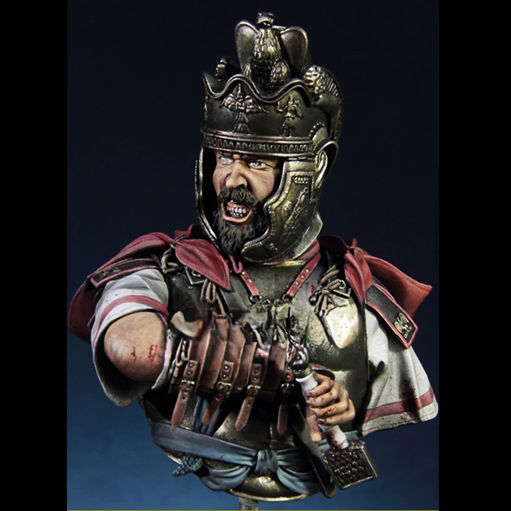 1/10 Roman Cavalry Officer, Resin Model figure Bust, GK, Historical theme, Unassembled and unpainted kit