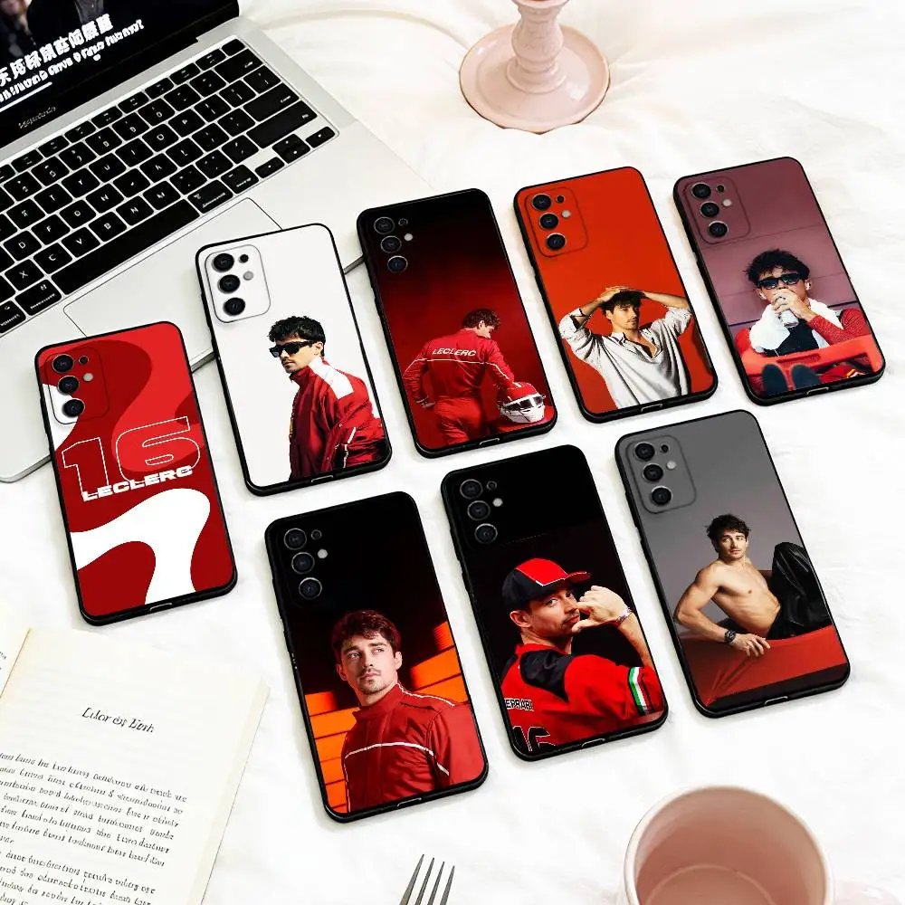 Sports C-Charles Leclerc   Phone Case For Samsung S 25,24,23,22,30,21,10,9,Ultra,Plus,Lite,FE,4,5 G Soft Black Case