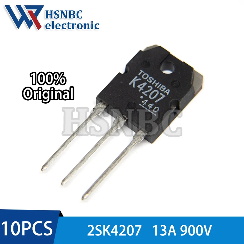 

10PCS 2SK4207 K4207 TO-3P 13A 900V Silicon N-channel Power MOSFET Transistor 100% New Original