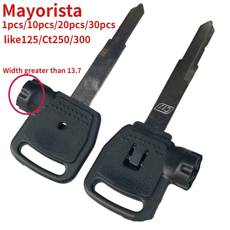 Mayorista chave em branco motocicleta substituir chaves sem cortes para kymco scooter ímã bloqueio anti-roubo ct250 300 corrida kcc acc dinâmico 125