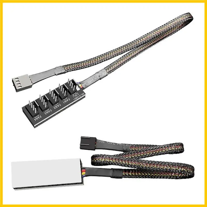 Coolmoon 4Pin 3Pin Fan CPU Hub PWM SPLITTER Computer Fans Extension 5Ports