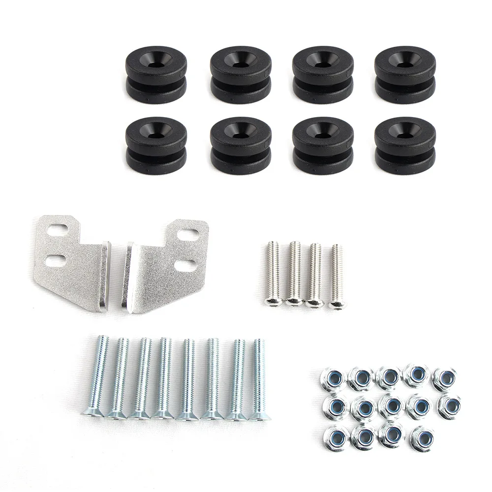 Universal Motorcycle Side Luggage Case Fasteners Trunk Pannier Screw Spacers Bolts Frame Mount Bracket Accessories For flat Tube