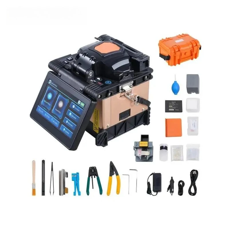 Fiber Fusion Splicer 4 Motors Clad Alignment Fiber Optic Splicer 6s Splicing With 5