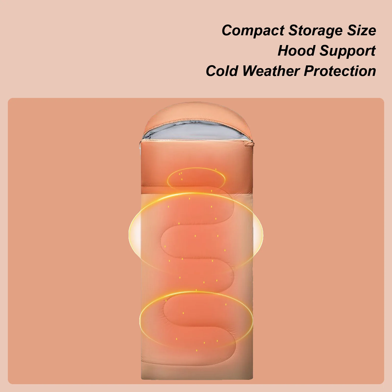 

Спальный мешок для кемпинга, теплое, легкое, ветрозащитное снаряжение для кемпинга, спальный мешок для взрослых в холодную погоду для отдыха, путешествий, пешего туризма