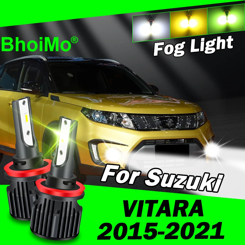 

BhoiMo For Suzuki Vitara 2015 - 2021 Front Fog Light Lamp Led Bulb 2016 2017 2018 2019 2020