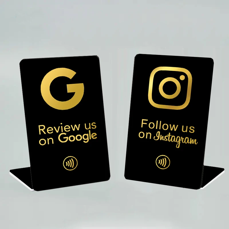 NFC Tap Review Stand Display Table Display NFC Card Stand for Google Review