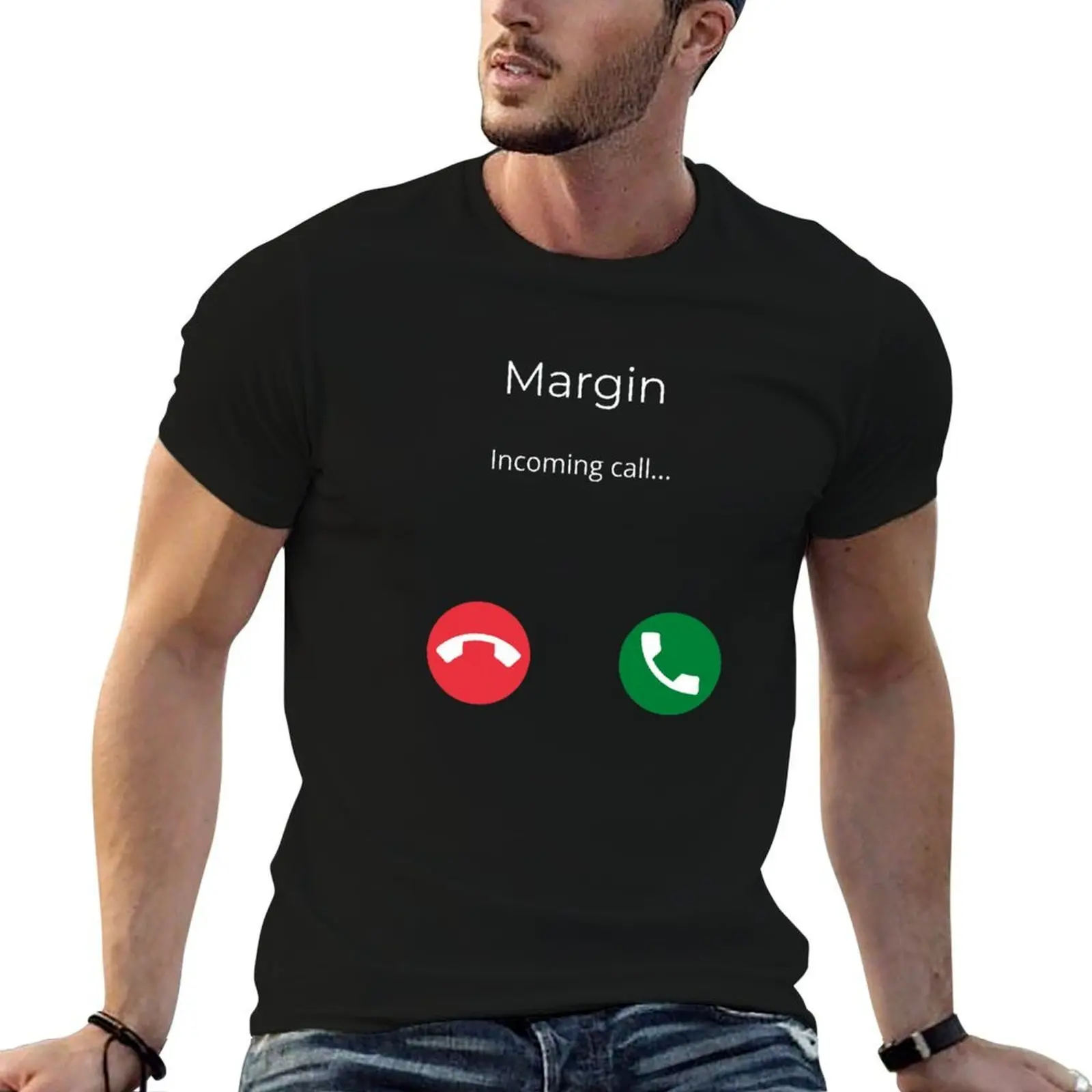تي شيرت Margin Call Incoming تي شيرت مضحك تي شيرت رجالي تي شيرت قطني للرجال
