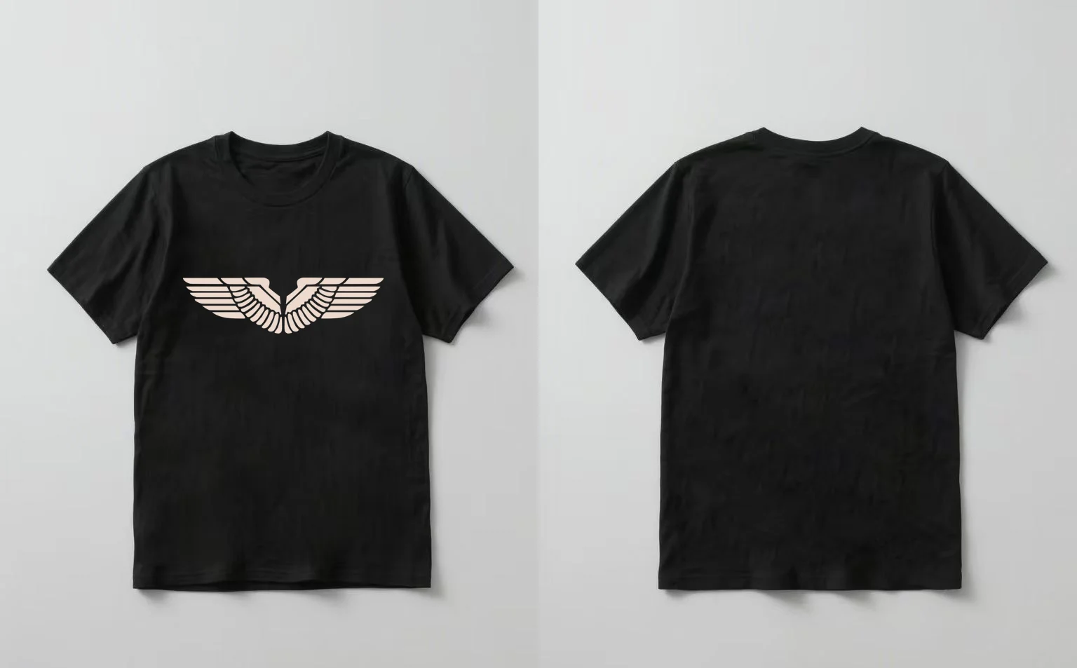 

2025 Casual and fashionable short-sleeved shirt with wing print suitable for both men and women