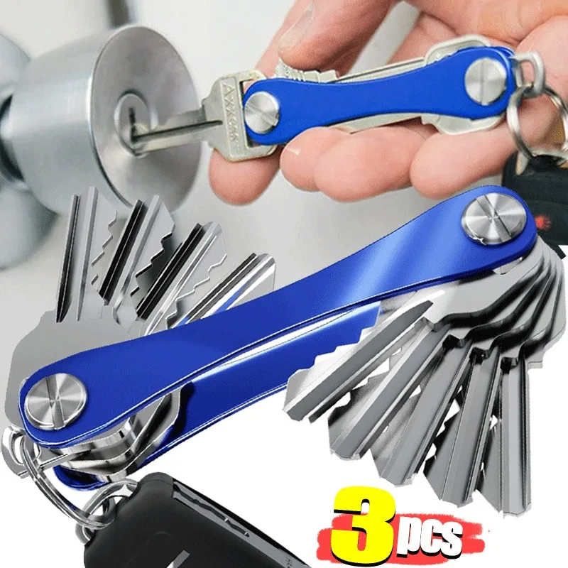 Smart key chain Protable Outdoor Mini Key Organizer Compact Key Decorative Home Wallet Storage Metal Keys Clip Aluminum Holder