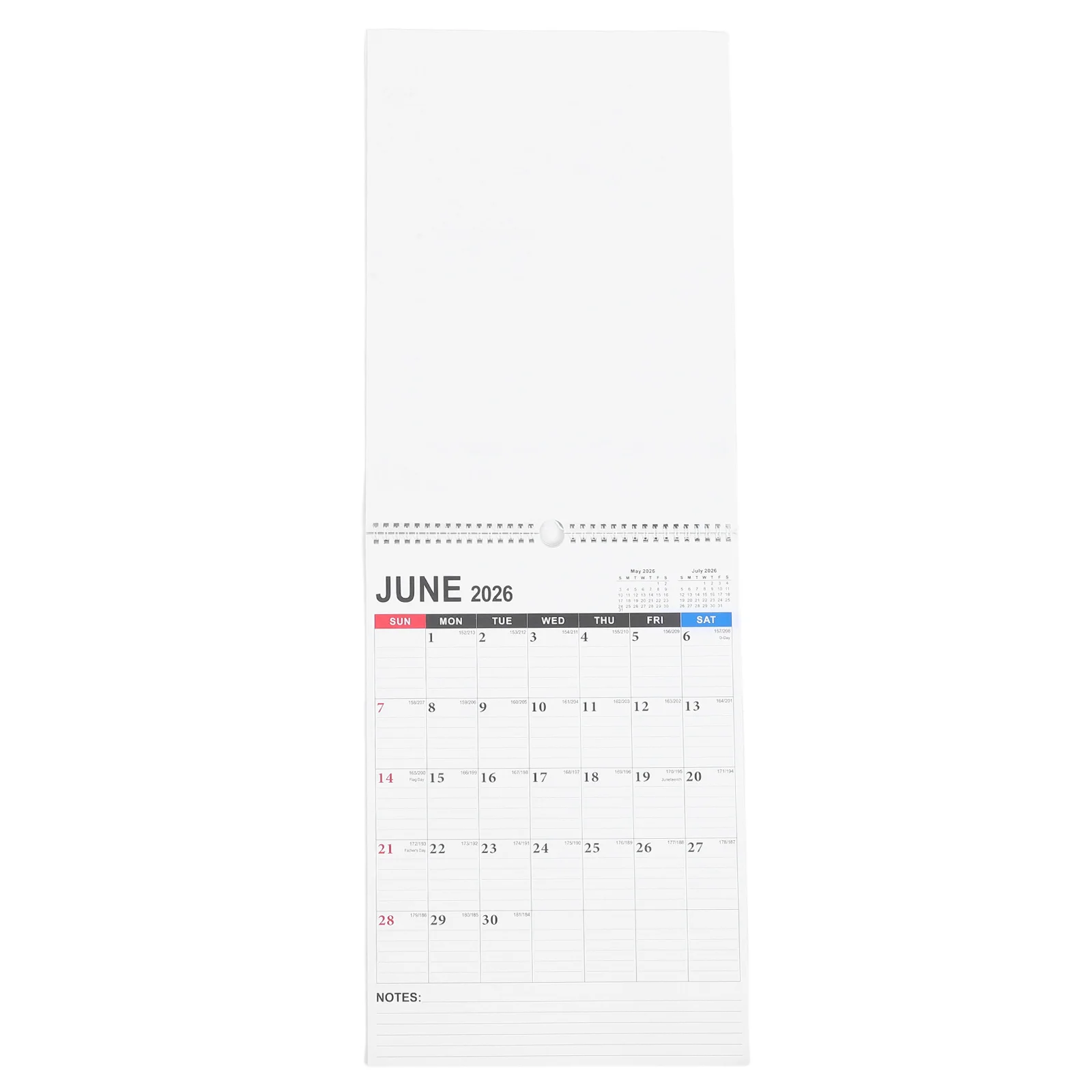 

18pcs 18-Month 2026 Wall Calendar Hanging Minimalist Monthly Planner For Home Office School Vertical Wall Mount Modern Aesthetic
