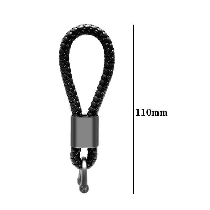 Individueller Logo-Schlüsselanhänger, leeres PU-Lederseil, Lasergravur, Auto-Schlüsselanhänger, gewebtes Band, Schlüsselanhänger, personalisierte Schlüsselanhänger im Großhandel