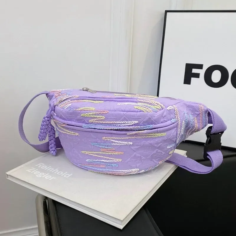 

Большая вместительная поясная сумка для хранения, повседневная сумка-кошелек, нейлоновая поясная сумка для женщин, пляжная сумка через плечо в стиле бохо, нагрудная сумка, поясные сумки-бананы