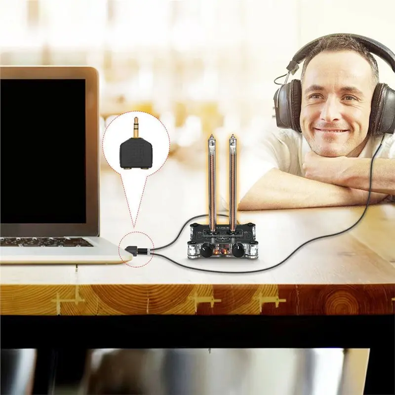 【كرنفال】VU9 Mini IN9 Nixie أنبوب مستوى الصوت متر محلل طيف الموسيقى سطح المكتب إيقاع مصباح عرض وظيفة الاتحاد الأوروبي التوصيل