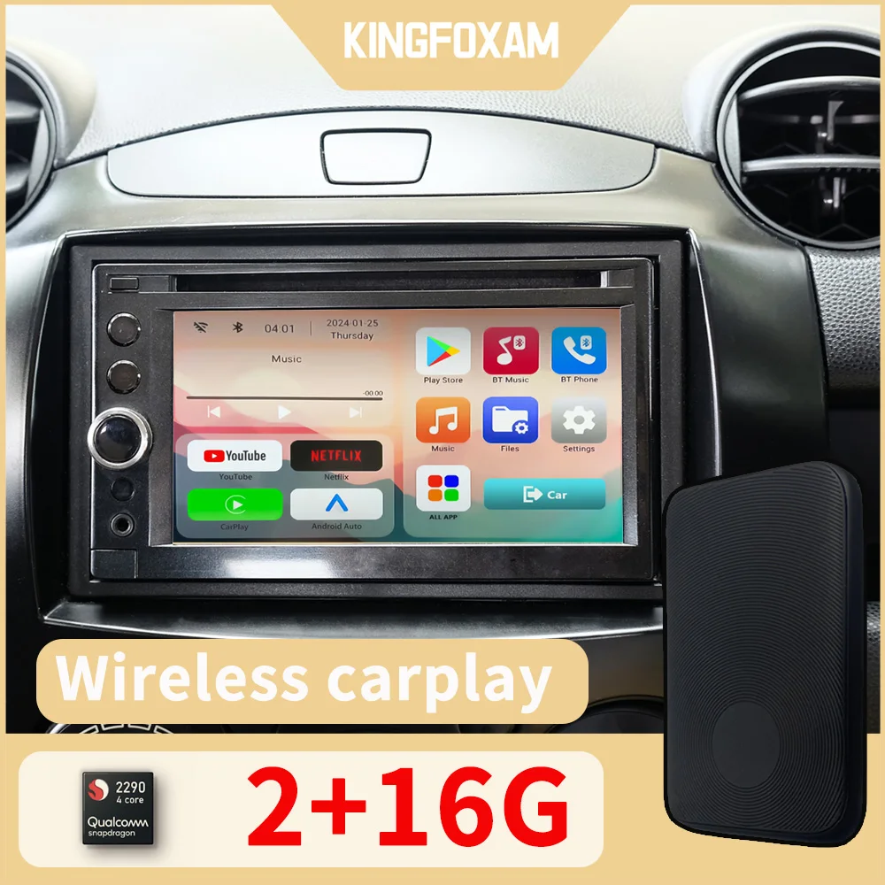 Wired Carplay to Wireless Carplay Ai Box Adapter Android Auto Car Smart Intelligent Systems For apple carplay for most cars